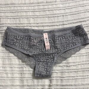 Victoria's Secret Light Gray Lace Panties